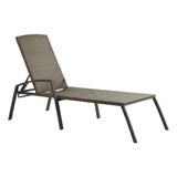 Espreguiçadeira Aço E Vime 4 Posições 200x77x55cm Até 160kg