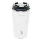 Copo Térmico Com Tampa E Termômetro Touch 500ml Aço Inox