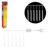 Pisca Chuva De Led Branco 160 Leds 8 Tubos - Art Christimas