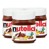 Creme De Avelã, 3 Potes De 350g Nutella