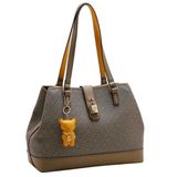 Bolsa Ombro Feminina Chenson Duo Monograma 2em1 Natural