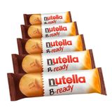 Biscoito Recheado, 5 Pacotes De 22g Nutella B-ready