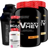 Kit 2 Whey Protein Waxy Whey Bio Colagen Ii Baunilha Paçoca