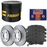 Kit Pastilha Disco Dianteiro Ventilado Yaris 2018 A 2021 Fre