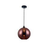 PENDENTE VIDRO METAL 1XE27 40W 25CM COBRE