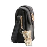 Bolsa Carteira Feminina Chenson Basic Monograma Preto