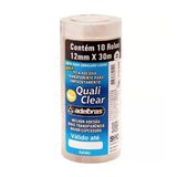 30 Fitas Adesiva Multiuso Transparente 12mm X 30m Adelbras