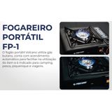 Fogareiro Fogão Portátil Camping Pesca Laser Viagem Trilha