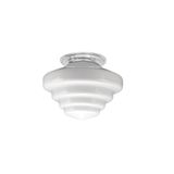 Globo Escada Plafon Vintage Classico Vidro Leitoso 17x24