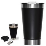Cerveja Café Em Inox Com Tampa E Abridor Chopp