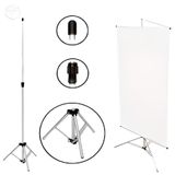 Suporte Para Fotos 1,80 Em Aluminio Pedestal