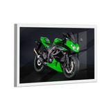 Quadro Kawasaki Ninja Verde Br Artes