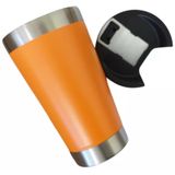 Copo Termico Orange Para Cerveja E Refrigerantes