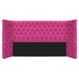 Cabeceira King Everest P02 195cm Para Cama Box Suede - Doce Sonho Móveis Pink