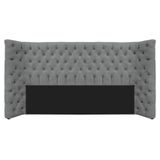 Cabeceira King Everest P02 195cm Para Cama Box Corano - Doce Sonho Móveis Cinza