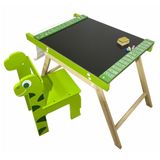Mesa De Atividades Infantil Em Madeira Dino