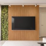 Painel Decorativo Ripado Para Parede Mahalo 220x250 Mdp Nature G77