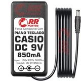 Fonte Carregador 9v Piano Teclado Casiotone Casio Ctk Mt Lk