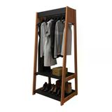 Arara 02 Prateleiras Modulo Closet Ara4001 Preto Castanho