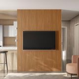 Painel Decorativo Ripado Para Parede Mahalo 180x250 Mdp Nature G77