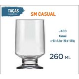 12 Copos Casual 260ml - Água - Refrigerante - Suco - Batida
