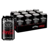 Jack Daniels &amp; Coca-cola 350ml (12 Latas)