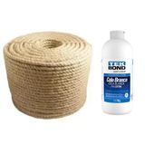 Corda Sisal Natural 6mm Artesanato 100 Metros + Cola Branca