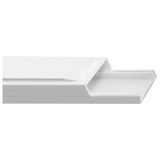 Canaleta Em Pvc 2x1x200cm Com Fita Adesiva Branca