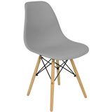 Cadeira Charles Eames Eiffel Wood Design Cinza