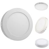 Painel Plafon Redonda Luminária Led Sobrepor 12w Bivolt