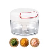 Mini Triturador Processador Moedor Manual Alho Legumes Fruta