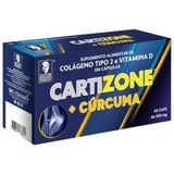 Cartizone Colageno + Cúrcuma Tipo Ii 500mg C/60 Cápsulas