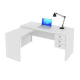 Escrivaninha/mesa Escritório De Canto Multimóveis Vcr25016 Branco Branco