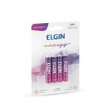 Pilha Recarregável Elgin Aaa 1.2v 1000 Mah Blister C/4 82171