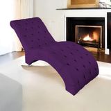 Espreguiçadeira Relaxante Para Descanso P02 Suede - Amarena Móveis Roxo