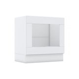 Balcão De Cozinha Americana P/ Forno Embutir S/ Tampo 80cm Branco - Henn