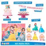 Kit Festa Fácil Aniversário 39 Pçs - Princesas