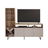 Rack Luz Para Tv Até 56 Polegadas Jcm Cor:cinamomo Off