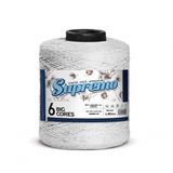 Barbante Big Cores 1,8 Kg N6 - Supremo Fios Branco