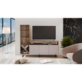 Rack Luz Para Tv Até 56 Polegadas Jcm Cor:noronha Grafite