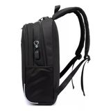 Mochila Esportiva Escolar Anti Furto Notebook Saida Cabo Aux