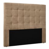 Cabeceira Queen 1,60m Santiago Suede - Pallazio Cor Bege