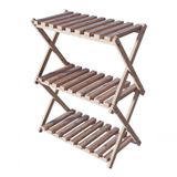 Organizador De Livros Modelo Escada C/3 Prateleiras Pinus