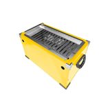 Churrasqueira Portátil Média Tanque E Grelha Em Inox Via Cruz Amarela - Cor: Amarelo