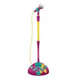 Microfone Infantil Com Pedestal - Karaokê Fabuloso Barbie - Fun Divirta-se