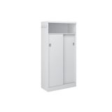 Armário Multiuso Casal 528 C/ 2 Portas De Correr Branco - Carraro