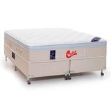 Cama Box + Colchão Castor Queen Vitagel Euro One Face Pocket 158x198x59cm