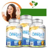 Kit Com 3 Ômega 3 1000mg 60 Cápsulas