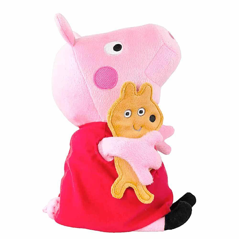 Pelúcia Infantil - 30 Cm - Peppa Pig - Peppa E Seu Ursinho - Sunny ...