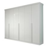 Guarda Roupa Casal Em Mdf 6 Portas Guarapari Panan Móveis Branco Branco